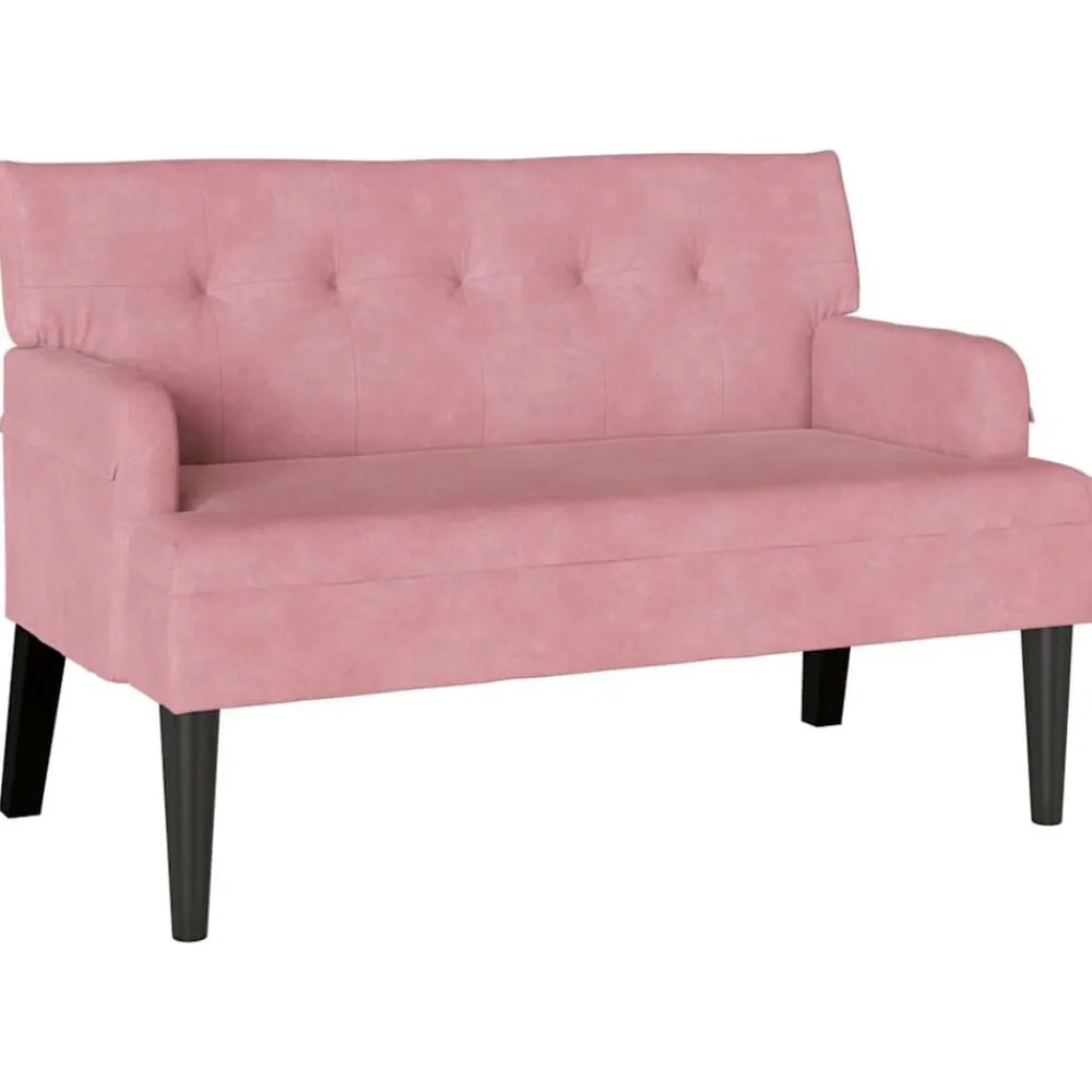 vidaXL Banc Chesterfield 112 x 65,5 x 75 cm Velours