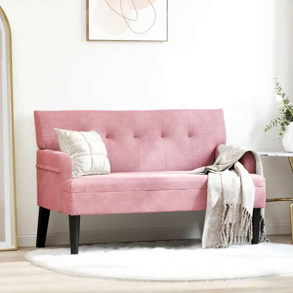 vidaXL Banc Chesterfield 112 x 65,5 x 75 cm Velours