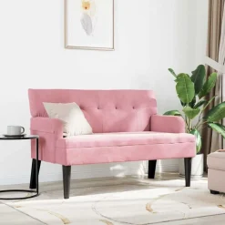 vidaXL Banc Chesterfield 112 x 65,5 x 75 cm Velours