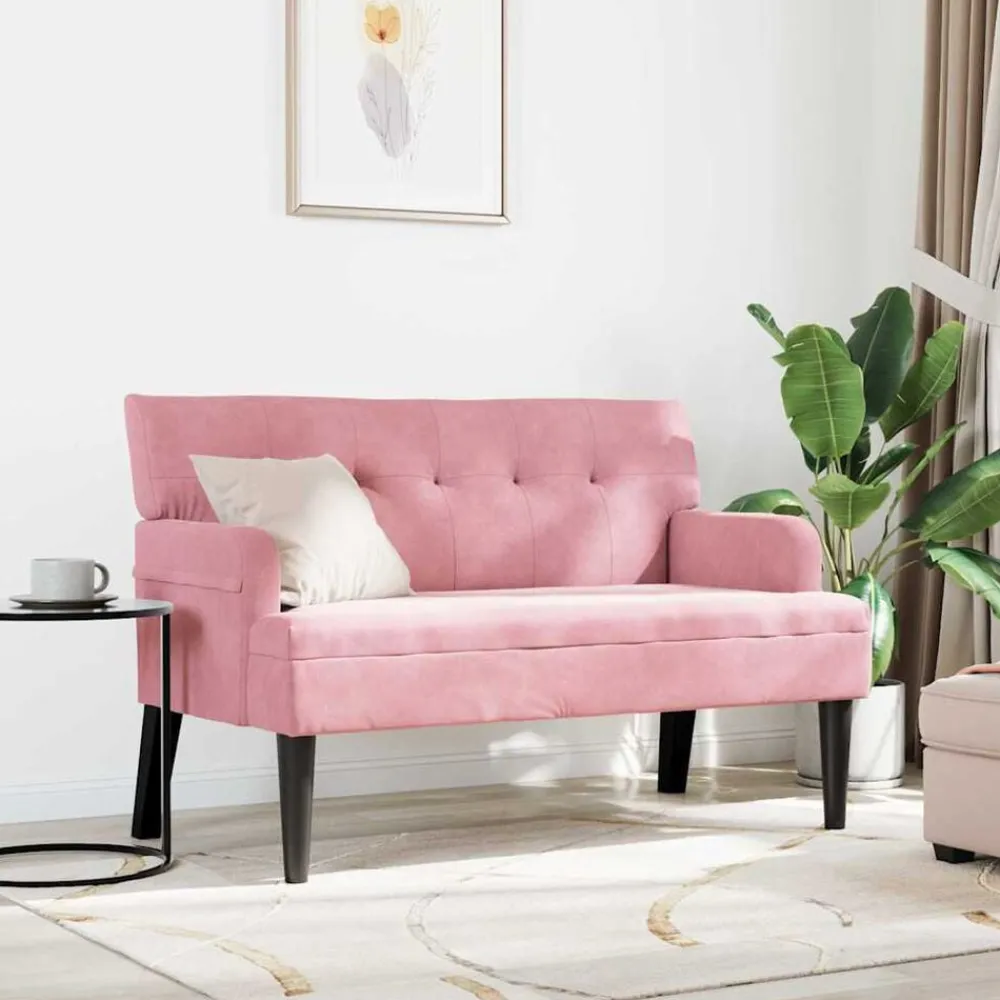 vidaXL Banc Chesterfield 112 x 65,5 x 75 cm Velours