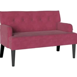 vidaXL Banc Chesterfield 112 x 65,5 x 75 cm Velours