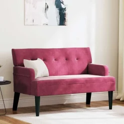 vidaXL Banc Chesterfield 112 x 65,5 x 75 cm Velours