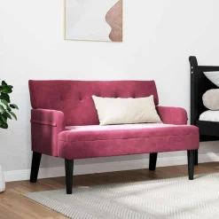 vidaXL Banc Chesterfield 112 x 65,5 x 75 cm Velours
