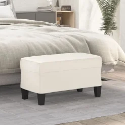 vidaXL Banc Crème 70x35x41 cm Similicuir