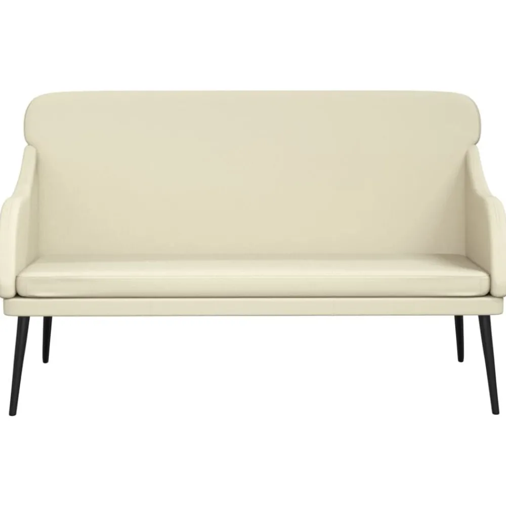 vidaXL Banc Crème 110x76x80 cm Similicuir