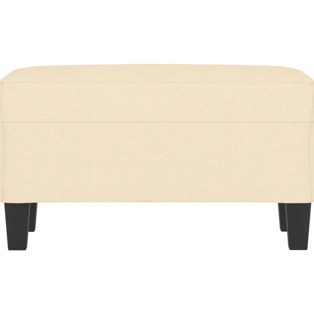 Bancs-vidaXL Banc Crème 70x35x41 cm Tissu Crème