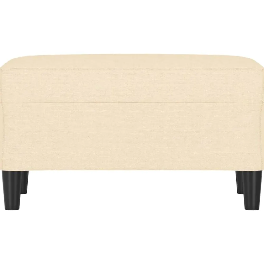 vidaXL Banc Crème 70x35x41 cm Tissu