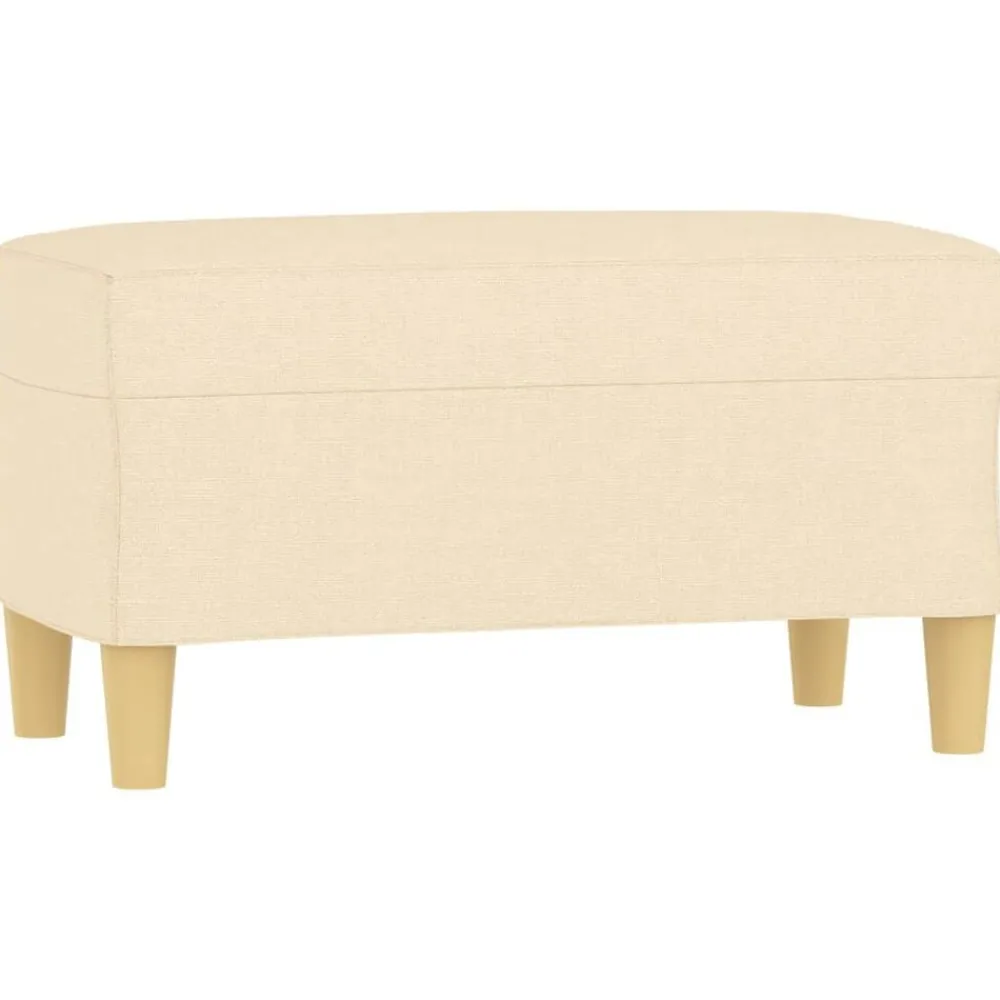 Bancs-vidaXL Banc Crème 70x35x41 cm Tissu Crème