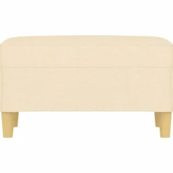 Bancs-vidaXL Banc Crème 70x35x41 cm Tissu Crème