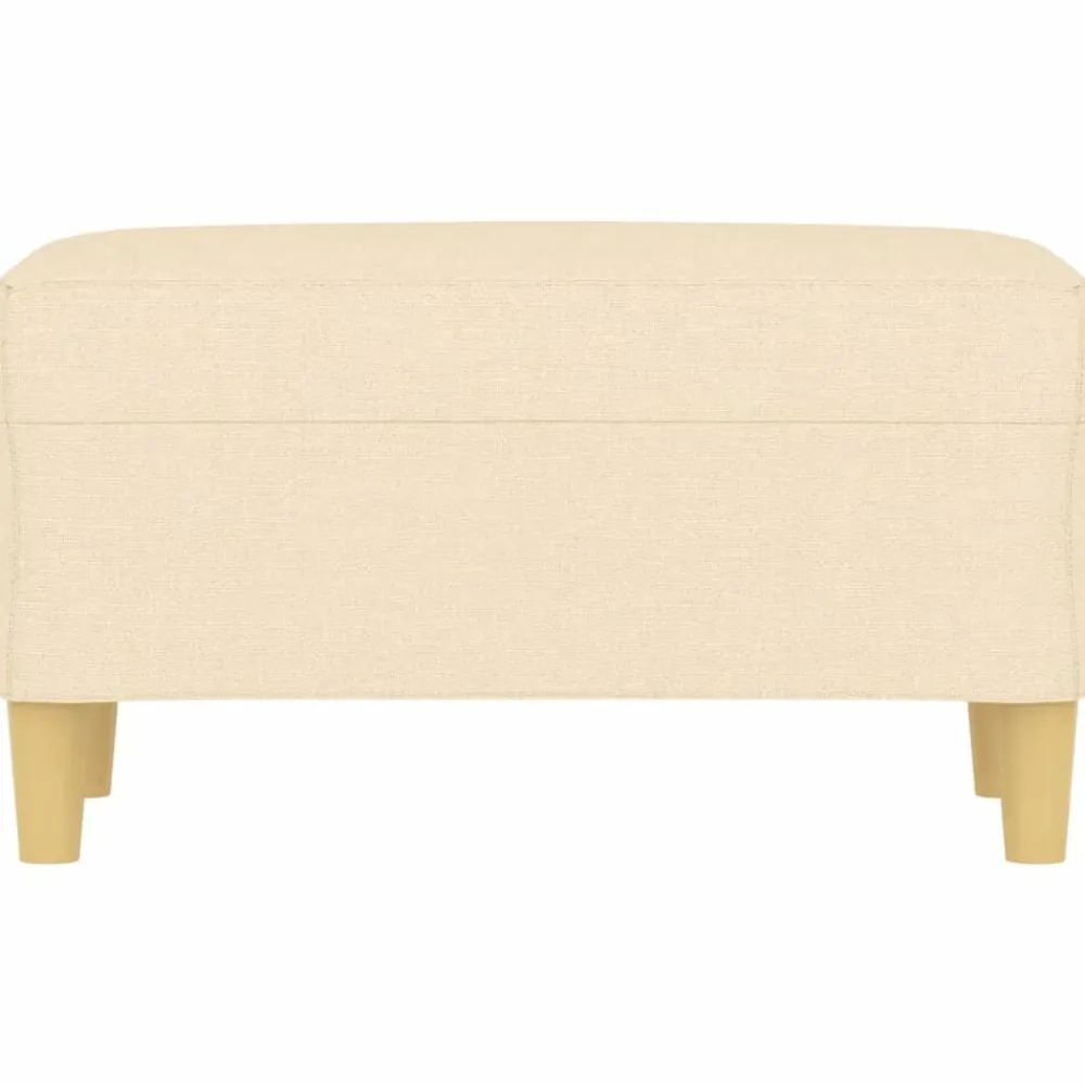 Bancs-vidaXL Banc Crème 70x35x41 cm Tissu Crème