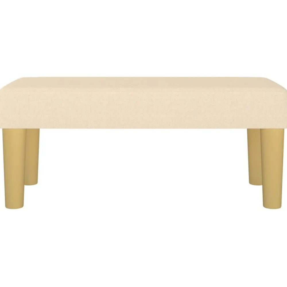 vidaXL Banc Crème 70x30x30 cm Tissu