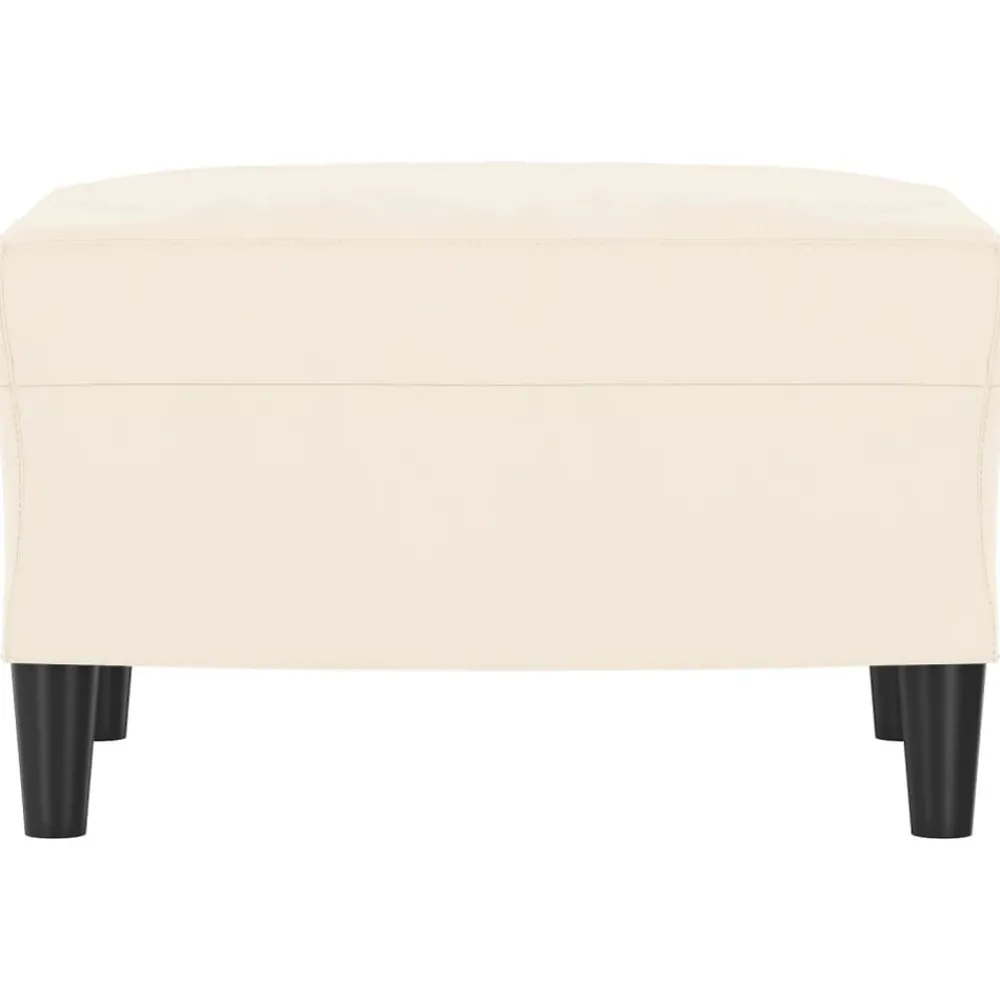 vidaXL Banc Crème 70x35x41 cm Velours