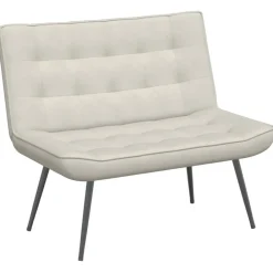 vidaXL Banc crème 110x74x84 cm velours