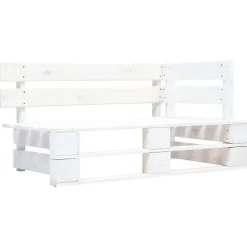 vidaXL Banc d'angle palette de jardin bois