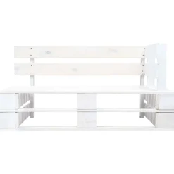 vidaXL Banc d'angle palette de jardin bois