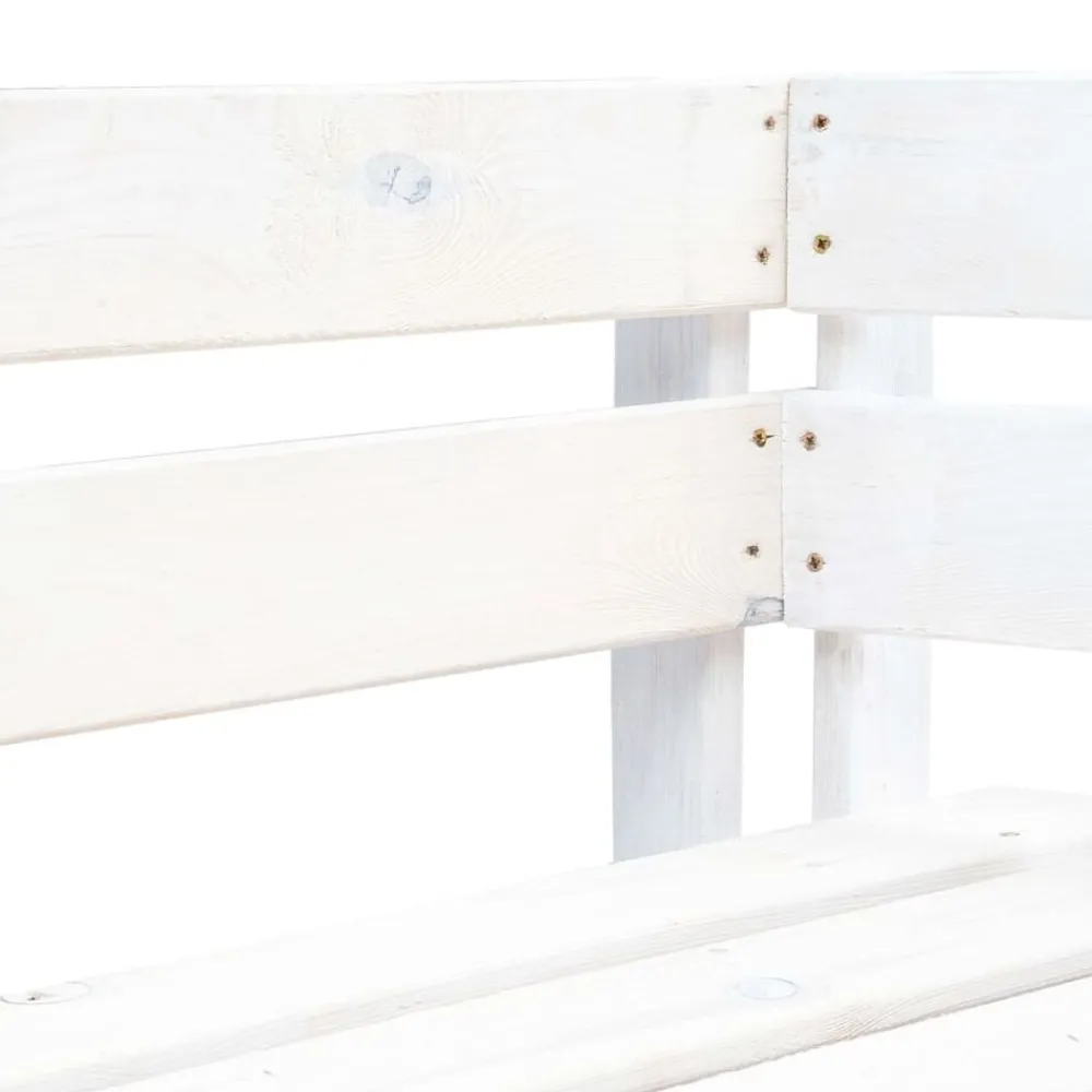 vidaXL Banc d'angle palette de jardin bois