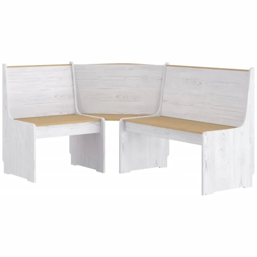 vidaXL Banc d'angle REINE 151 cm bois pin solide