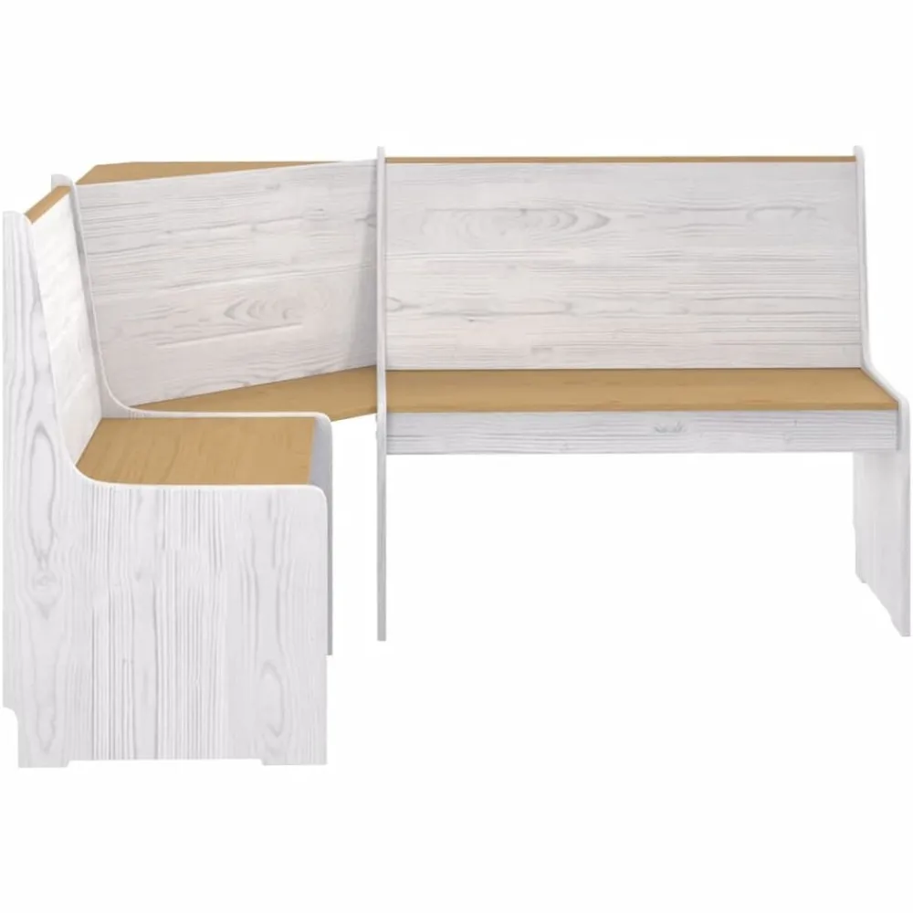 vidaXL Banc d'angle REINE 151 cm bois pin solide