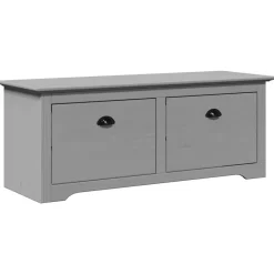 Bancs-vidaXL Banc de couloir BODO 114x40x45 cm Gris