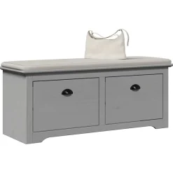 Bancs-vidaXL Banc de couloir BODO 114x40x45 cm Gris