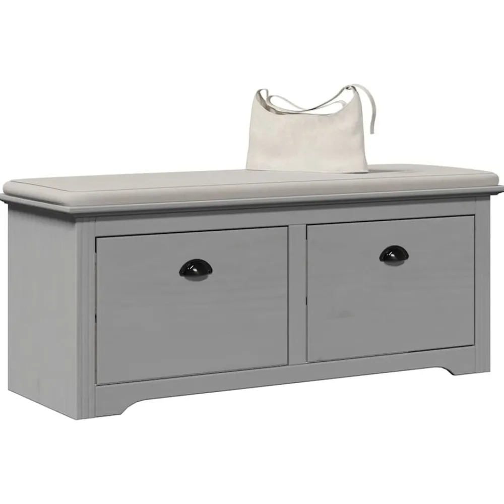 Bancs-vidaXL Banc de couloir BODO 114x40x45 cm Gris