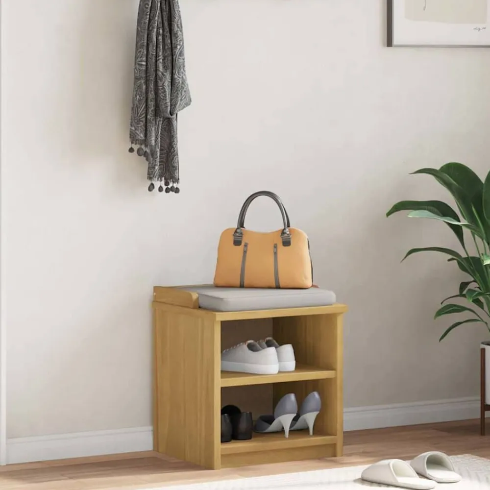 vidaXL Banc de couloir SANDNES 45x40x50 cm bois de pin massif