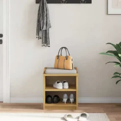 vidaXL Banc de couloir SANDNES 45x40x50 cm bois de pin massif