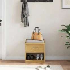 vidaXL Banc de couloir SANDNES 45x40x50 cm bois de pin massif
