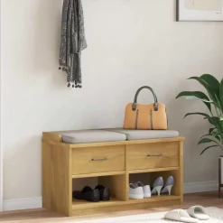 vidaXL Banc de couloir SANDNES 87x40x50 cm bois de pin massif