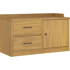 vidaXL Banc de couloir SANDNES 87x40x50 cm bois de pin massif