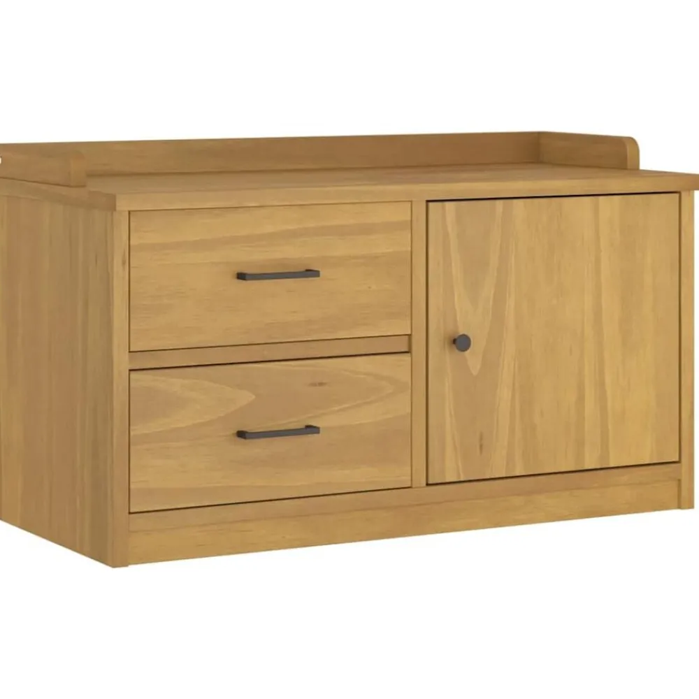vidaXL Banc de couloir SANDNES 87x40x50 cm bois de pin massif