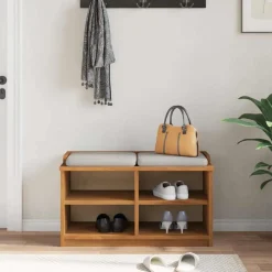 vidaXL Banc de couloir SANDNES 87x40x50 cm bois de pin massif