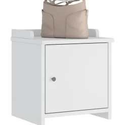 Bancs-vidaXL Banc de couloir SANDNES 45x40x50 cm bois de pin massif Blanc
