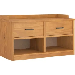 vidaXL Banc de couloir SANDNES 87x40x50 cm bois de pin massif