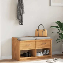 vidaXL Banc de couloir SANDNES 87x40x50 cm bois de pin massif