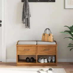 vidaXL Banc de couloir SANDNES 87x40x50 cm bois de pin massif