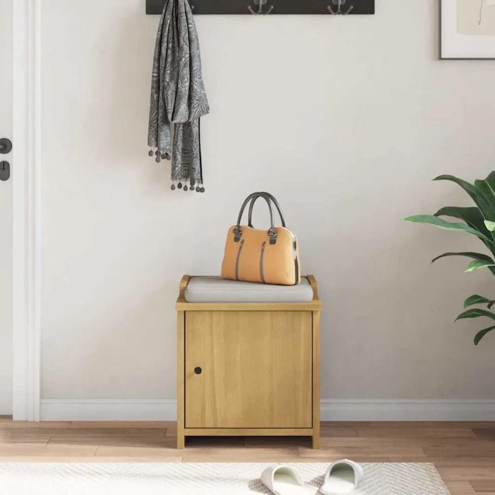vidaXL Banc de couloir SANDNES 45x40x50 cm bois de pin massif