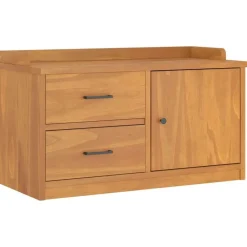 Bancs-vidaXL Banc de couloir SANDNES 87x40x50 cm bois de pin massif Finition acacia