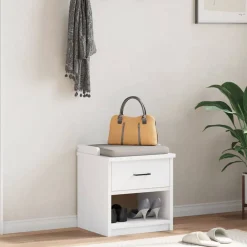 vidaXL Banc de couloir SANDNES 45x40x50 cm bois de pin massif