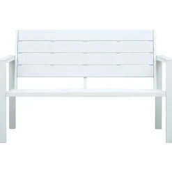 vidaXL Banc de jardin 120 cm PEHD Aspect de bois
