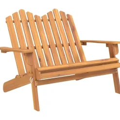 Mobilier De Jardin-vidaXL Banc de jardin Adirondack 126 cm bois massif d'acacia Naturel
