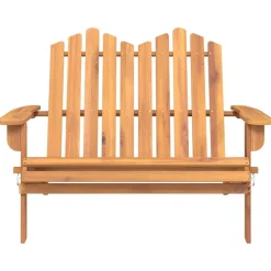 Mobilier De Jardin-vidaXL Banc de jardin Adirondack 126 cm bois massif d'acacia Naturel