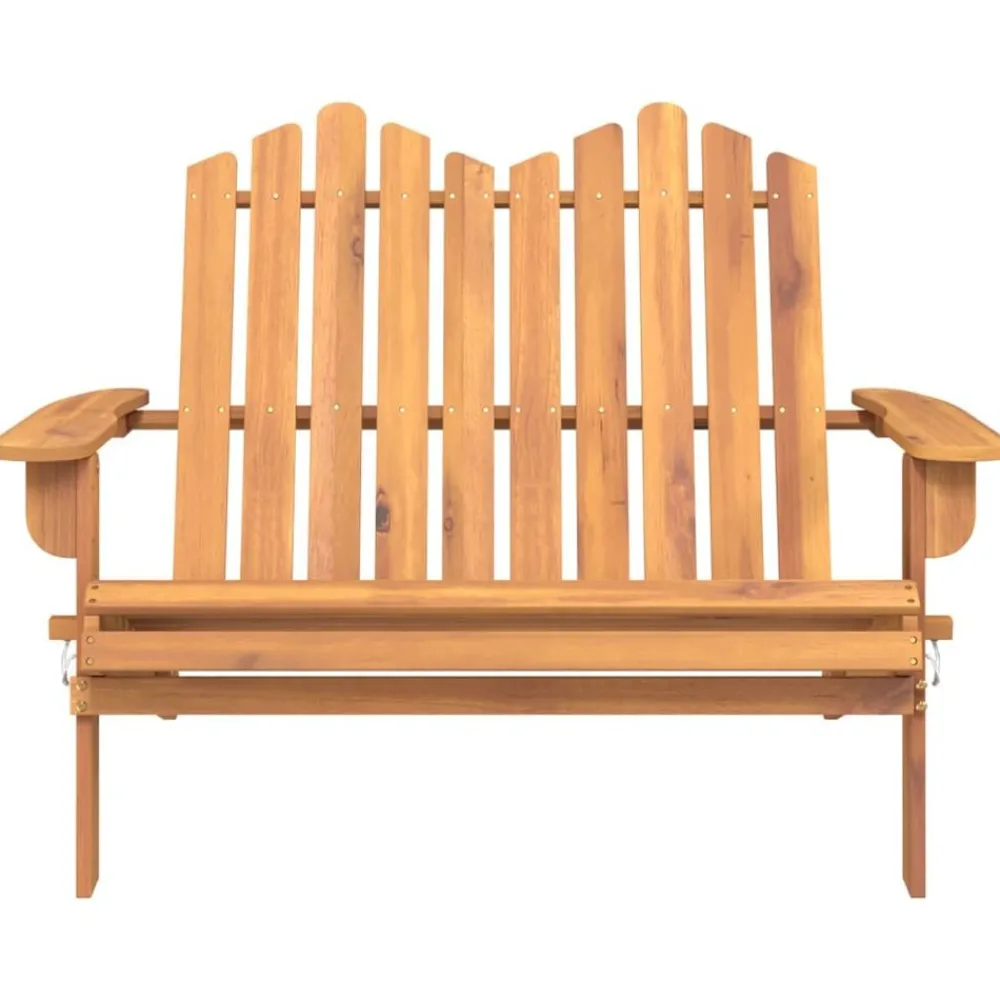 Mobilier De Jardin-vidaXL Banc de jardin Adirondack 126 cm bois massif d'acacia Naturel