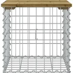 Mobilier De Jardin-vidaXL Banc de jardin design gabion 43x44x42 cm bois de pin imprégné