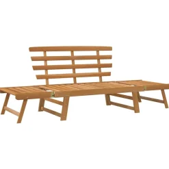 Mobilier De Jardin-vidaXL Banc de jardin 2-en-1 190 cm Bois solide d'acacia Marron