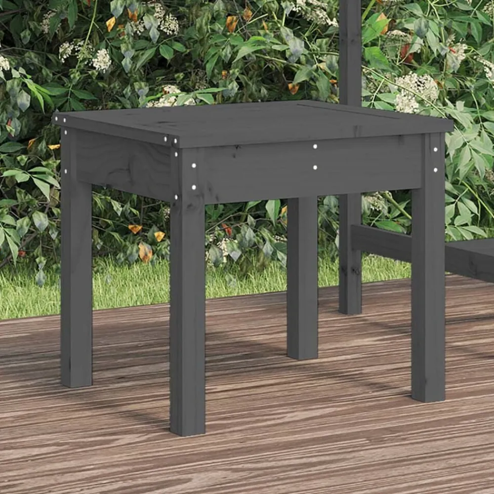 Mobilier De Jardin-vidaXL Banc de jardin gris 50x44x45 cm bois massif de pin Pin gris