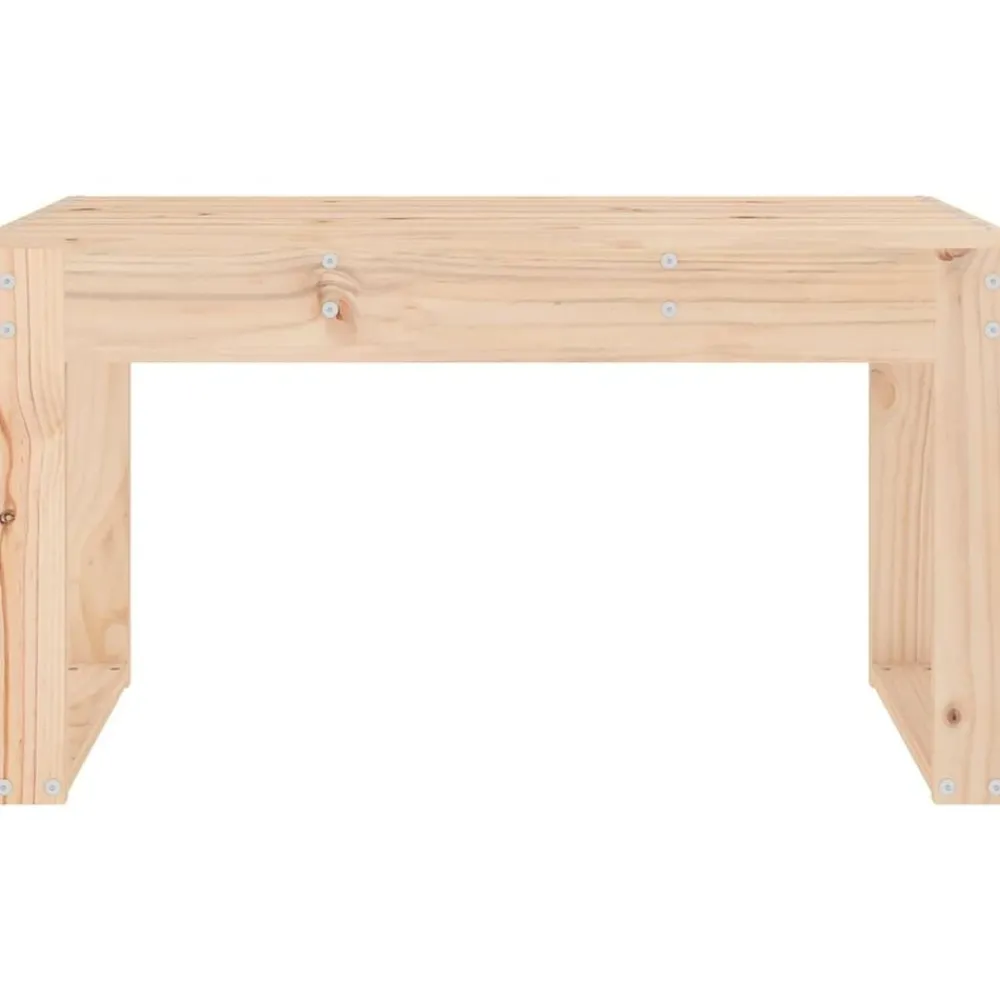 Mobilier De Jardin-vidaXL Banc de jardin 80x38x45 cm bois massif de pin Pin naturel