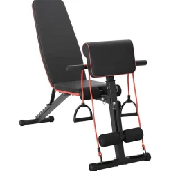 Entraînement & Fitness-vidaXL Banc de musculation Noir 131 x 41 x 100 cm