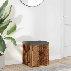 vidaXL Banc de rangement 42x42x45 cm bois d'ingénierie