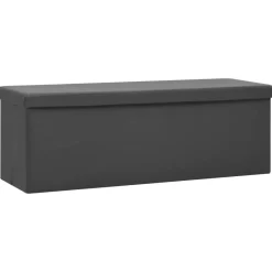 vidaXL Banc de rangement pliable PVC